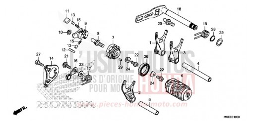 BARILLET DE SELECTION CRF450RXL de 2020